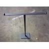 Espositore metallico a "T" con base quadrata autoportante  usato