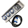 Quadro Elettrico da Cantiere Fanton 74300 ASC IP65 | 3 Prese CEE 16A + Cavo 4m