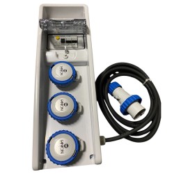 Quadro Elettrico da Cantiere Fanton 74300 ASC IP65 | 3 Prese CEE 16A + Cavo 4m
