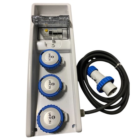 Quadro Elettrico da Cantiere Fanton 74300 ASC IP65 | 3 Prese CEE 16A + Cavo 4m