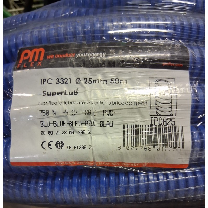 Tubo Corrugato Pieghevole in PVC per impianti elettrici  NUOVO