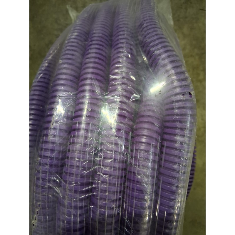 TUBO CORRUGATO IPC 3321 DIAMETRO 25MM 50M VIOLA  NUOVO