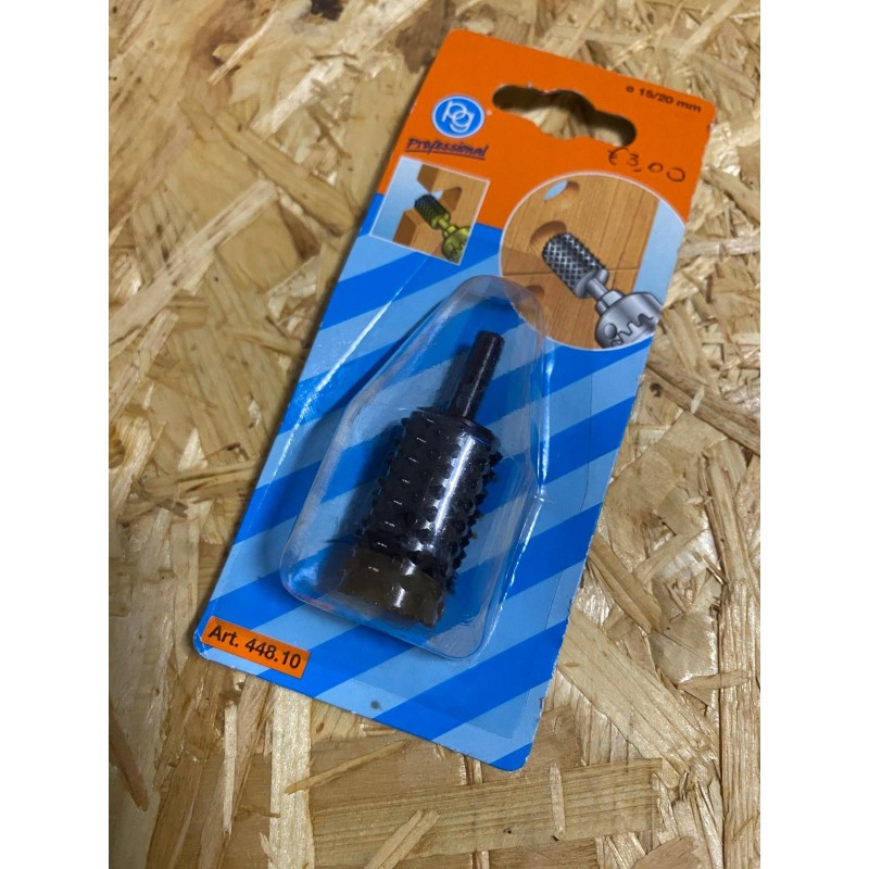 Fresa Raspa Rotativa per Legno PG Professional 448.10 Plastica PVC 15/20mm