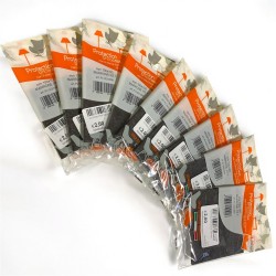 Lotto 9 Feltrini Adesivi MARRONI 100x100 mm Plast Group Sedie Mobili