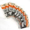 Lotto 9 Feltrini Adesivi MARRONI 100x100 mm Plast Group Sedie Mobili