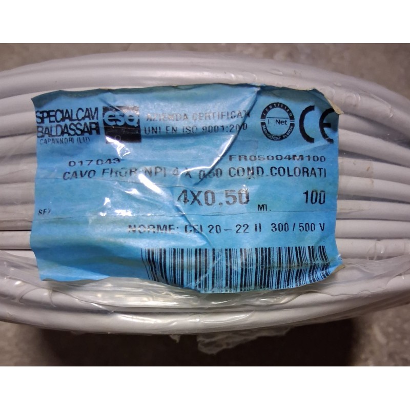 CAVO  FROR NPI 4X0,50  MATASSA DA 100 METRI    NUOVO