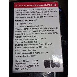 Cassa portatile Bluetooth P28-H6  nuovo