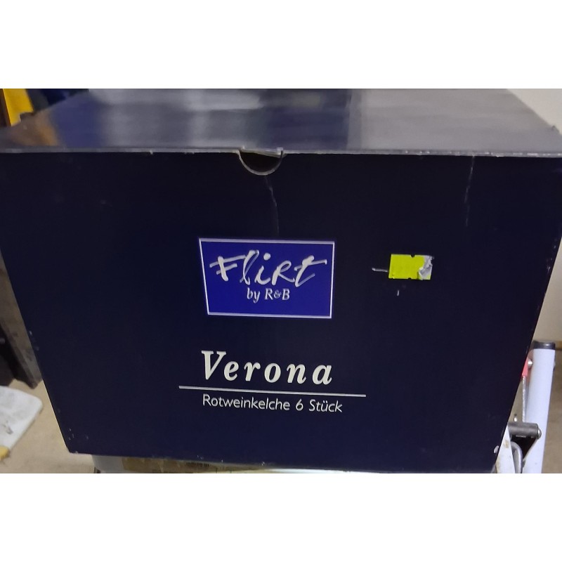 CALICI DA VINO ROSSO CONFEZIONE DA 6    NUOVO