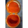 Pouf contenitore arancione  usato