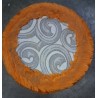 Pouf contenitore arancione  usato
