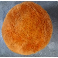 Pouf contenitore arancione  usato