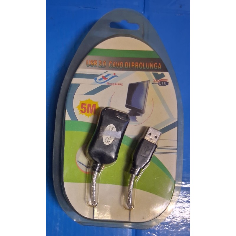 usb 2.0 cavo di prolunga  5 mt.  nuovo
