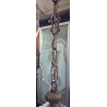 lampadario a sospensione vintage risalente  agli anni '60 o '70   usato