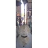 lampadario a sospensione vintage risalente  agli anni '60 o '70   usato