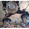 lampadario rustico a sospensione in stile "Arte Povera"   usato
