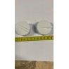 Coppia Manopole Bianche Per Forno IKEA LAGAN OV3 (Diametro ~4,5 cm - Perno a D)