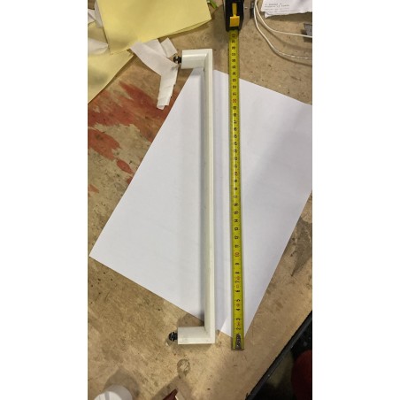 Maniglia Porta Forno IKEA LAGAN OV3 Bianca (Lunghezza Totale ~38,5 cm - Interasse ~36 cm)