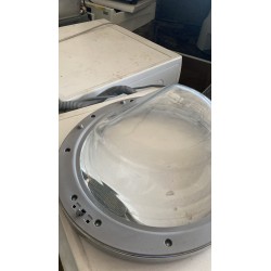 Oblò Completo Lavatrice BEKO WMB 71242 PTLC (Cornice Cromata / Grigia con Cerniera)