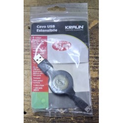 Cavo USB Estensibile Kraun da 1,2 mt  nuovo