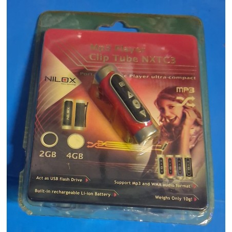 Lettore  MP3  Nilox Clip Tube NXTC3  nuovo