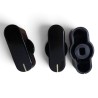 Kit 3 Manopole Nere per Forno / Piano Cottura Smalvic