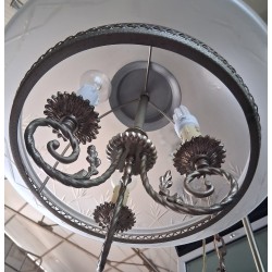 Lampadario a sospensione  (indicativamente tra gli anni '50 e '70).  usato