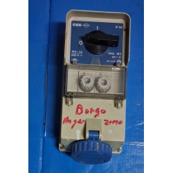 ILME 1663 IB5 - Presa con interruttore di Blocco da Parete 2P+T 16A-6H  200/250  IP55   USATO