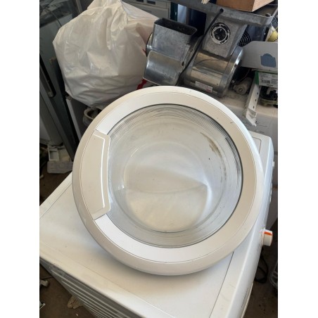 Oblò Completo di Vetro, Cornice e Cerniera (Service 858000338010) per Lavatrice IGNIS LEI 1207