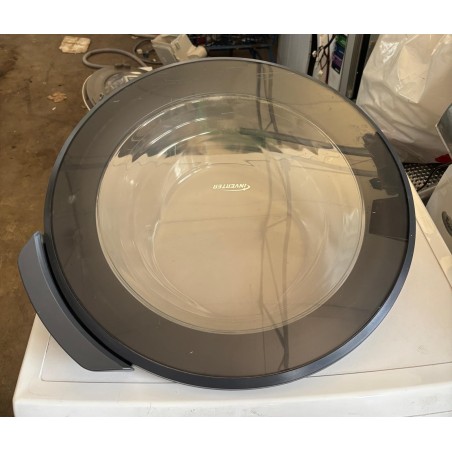 Oblò Completo di Vetro, Cornice Grigia e Cerniera per Lavatrice PANASONIC NA-148VG4