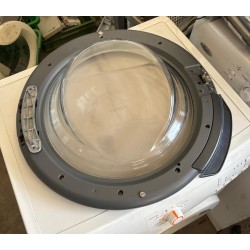 Oblò Completo di Vetro, Cornice Grigia e Cerniera per Lavatrice PANASONIC NA-148VG4