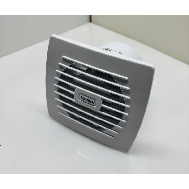 Aspiratore Elicoidale Bagno Muro Kanlux Cyklon EOL100B Ø 100mm 19W Ventola