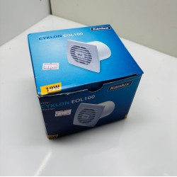 Aspiratore Elicoidale Bagno Muro Kanlux Cyklon EOL100B Ø 100mm 19W Ventola