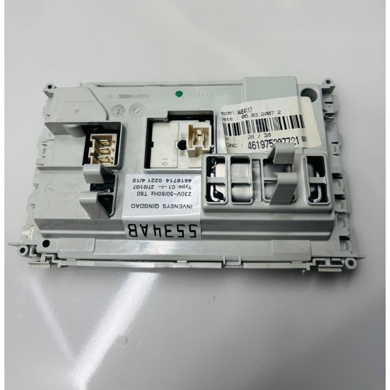 Scheda Elettronica Controllo / Potenza Invensys per Lavatrice Whirlpool AWE 4117 - Cod. 461975207721 / 5534AB