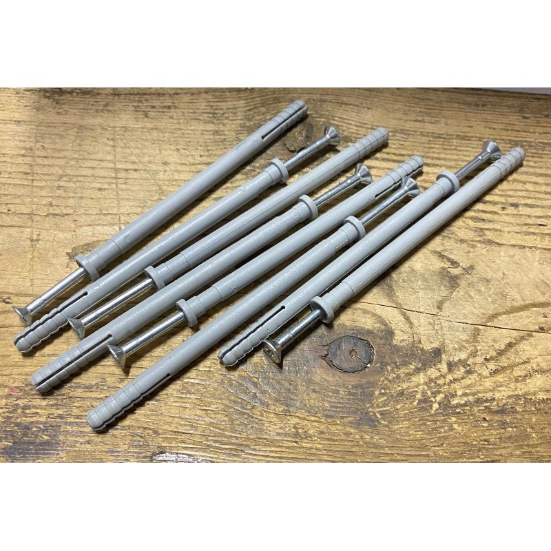 Lotto da 15 pezzi Tasselli a Percussione a Testa Ridotta in Nylon Akifix 8x135 mm - Cod. NF08011