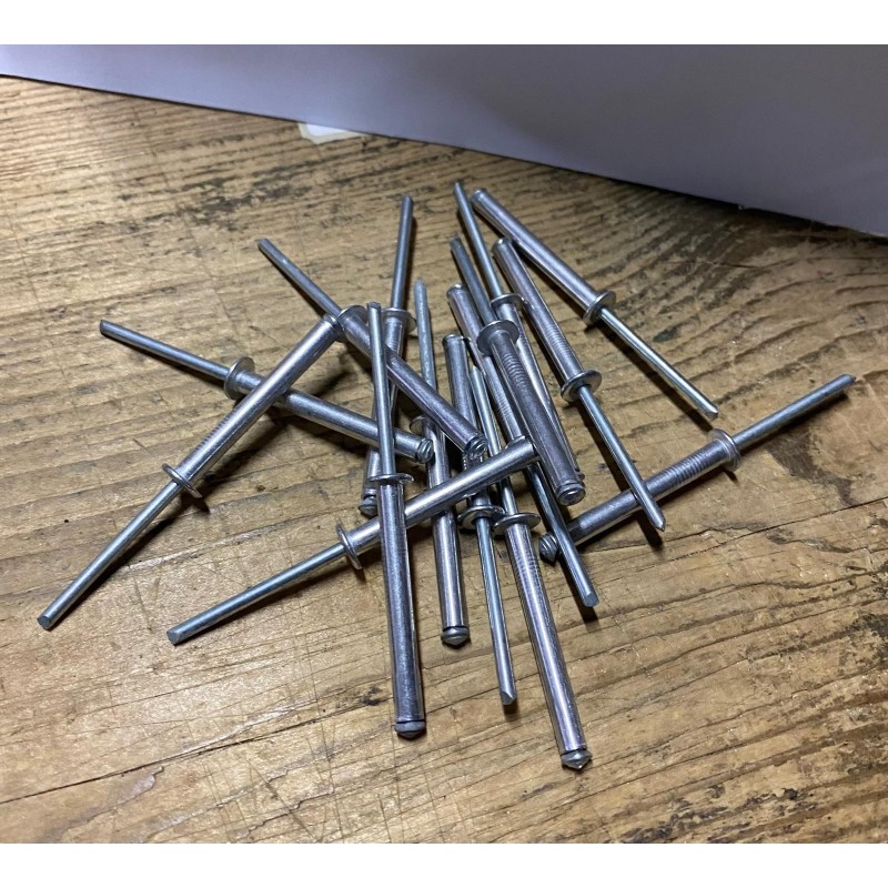 Lotto da 50 Pezzi Rivetti Astra / Ristar a Strappo in Alluminio/Acciaio 4,8x40 mm Akifix - Cod. NF54008