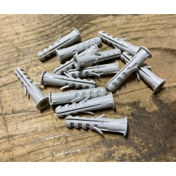 Scatola 200 Tasselli ad Espansione in Nylon 6x30 mm Gipso Metal - Cod. VNF02006
