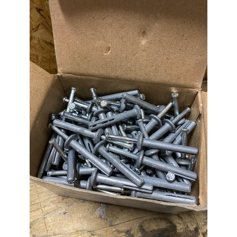 Lotto da 25 pezzi Tasselli a Percussione in Zama con Chiodo Acciaio M6x40 mm Akifix - Cod. NF12002