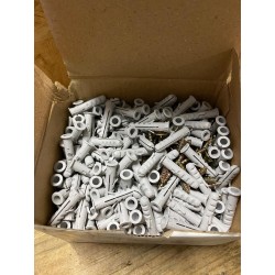Tasselli ad Espansione in Nylon con Collarino e Vite Akifix 6x30 mm - Cod. NF02002B (Lotto da 50 pezzi)