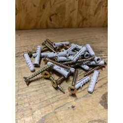 Tasselli ad Espansione in Nylon con Collarino e Vite Akifix 6x30 mm - Cod. NF02002B (Lotto da 50 pezzi)