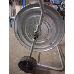 Carrello avvolgitubo da giardino in acciaio zincato  nuovo