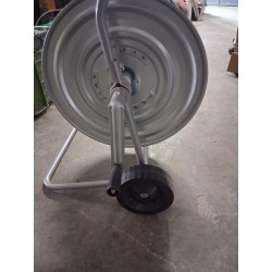 Carrello avvolgitubo da giardino in acciaio zincato  nuovo