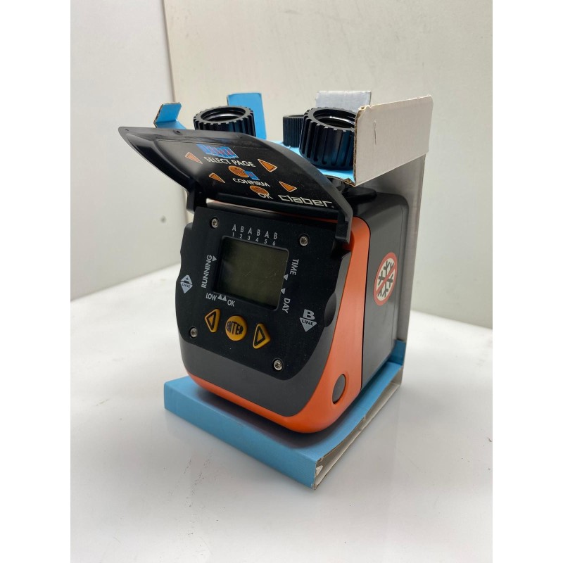 Programmatore Elettronico Digitale a 2 Vie Claber Aquadue Duplo 8410 per Irrigazione da Rubinetto