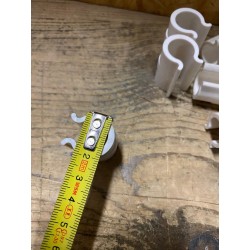 Lotto 20 Clip Fermatelo 20mm (1/2") per Serre, Tunnel da Orto e Giardino