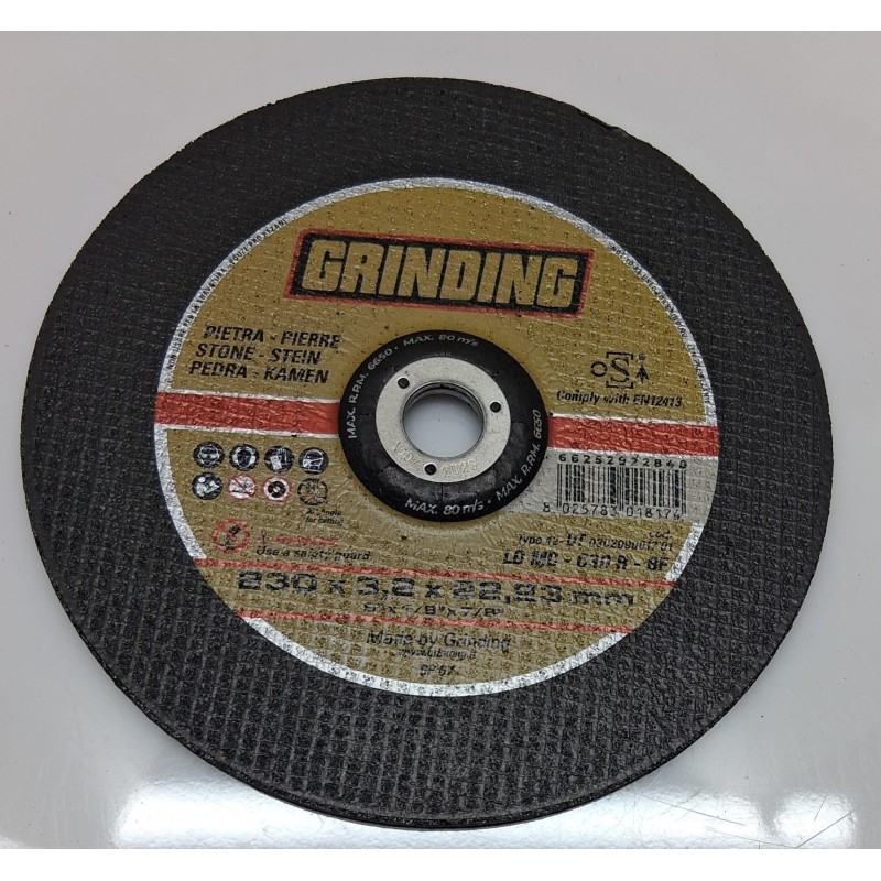 Disco abrasivo da taglio  Grinding   230 x 3,2 x 22,23 mm    nuovo