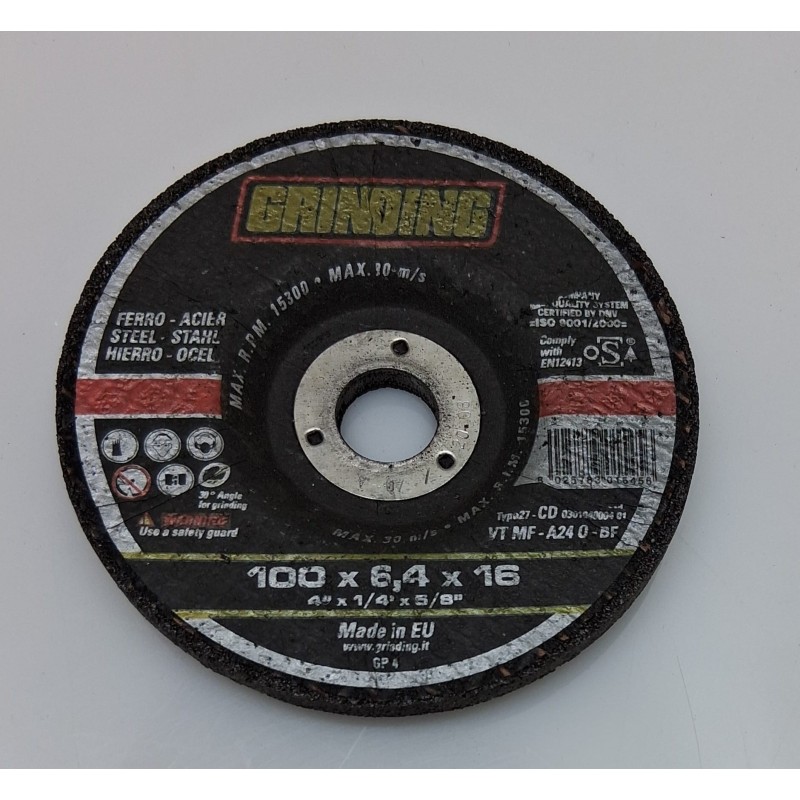 Disco abrasivo  100x6,4x16    nuovo