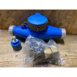 Contatore Acqua Fredda JCA DANUBIO GM/BR 1"1/4 Qn 6 Pn16 con Raccordi e Accessori