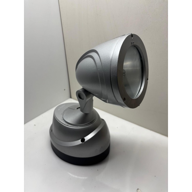 Proiettore Orientabile da Esterno Disano 1524 ELFO DIFF. CDM-T 70W IP65 Argento Sabbiato (43192100)