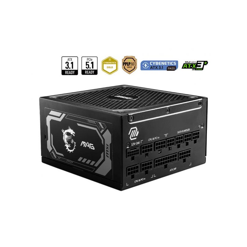 Power SupplyMSI MAG A1250GL PCIE5