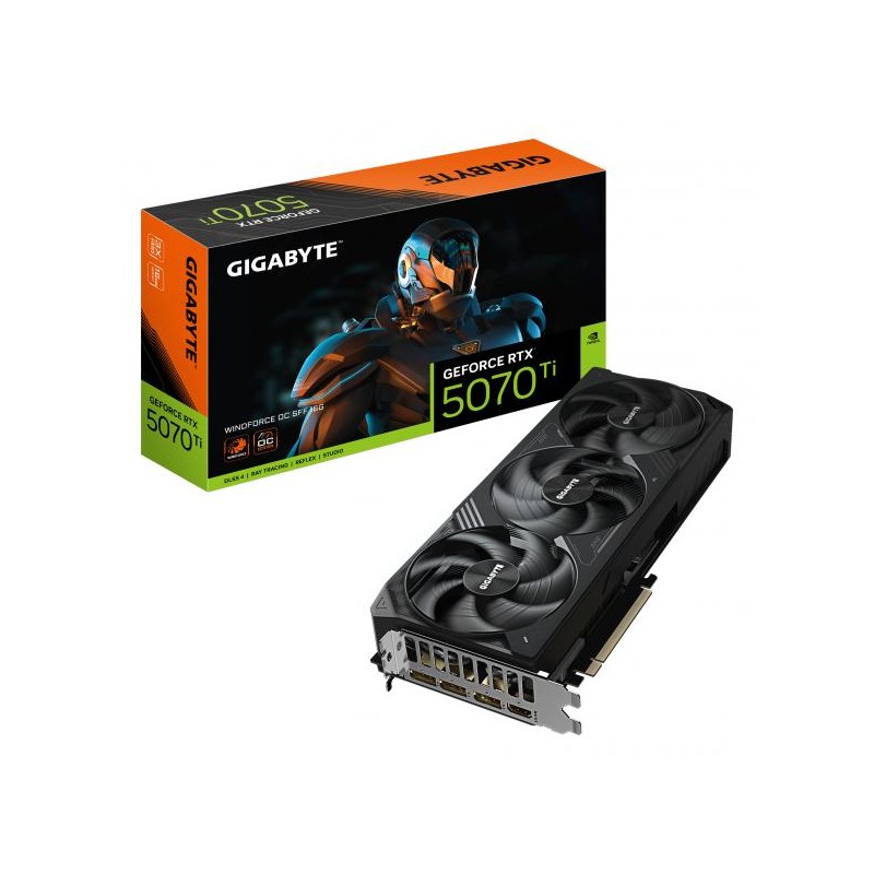 VGA Gigabyte GeForce? RTX 5070TI 16GB Windforce OC