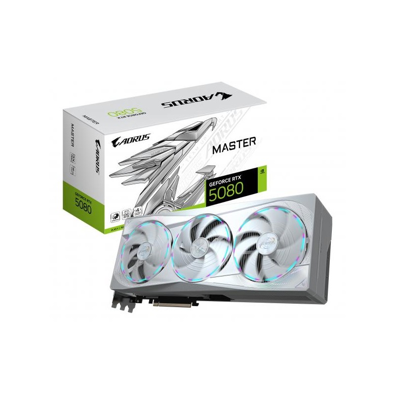 VGA Gigabyte GeForce? RTX 5080 16GB AORUS MASTER ICE